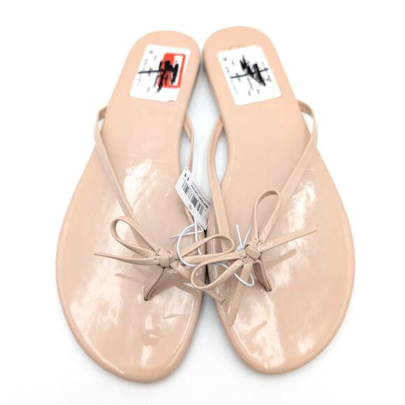 Seychelles Wish List Women's Bow Thong Flip Flops Sandals Beige Size US11 - Picture 3 of 11